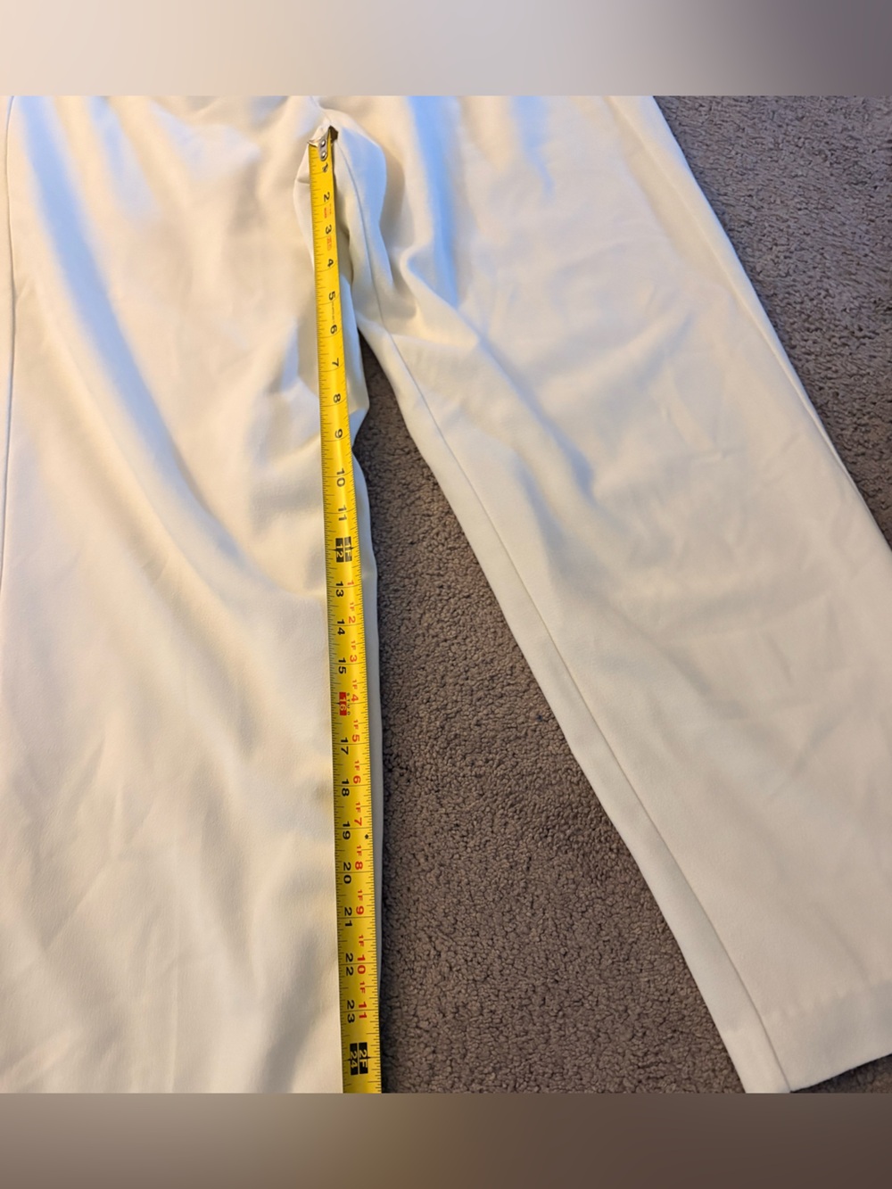 dressbarn Cream Women’s Dress Pants - Straight Leg - Picture 4 of 5